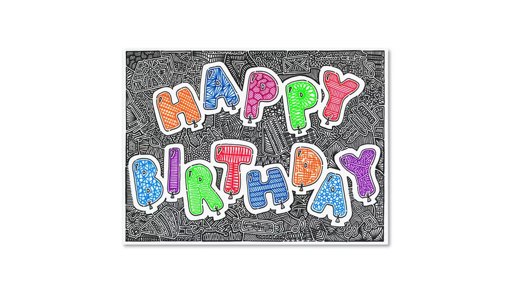 Viz Art Ink 'Birthday Balloons' Canvas Art - Primary Image