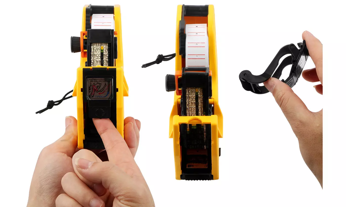 iMounTEK MX-5500 8-Digits Price Tag Gun Labeler w/ Sticker Labels & Refill Ink 