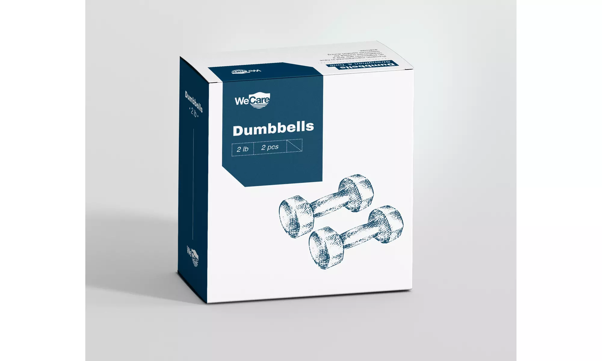 WeCare Neoprene Coated Dumbbells for Non-Slip Grip (Set of Two)