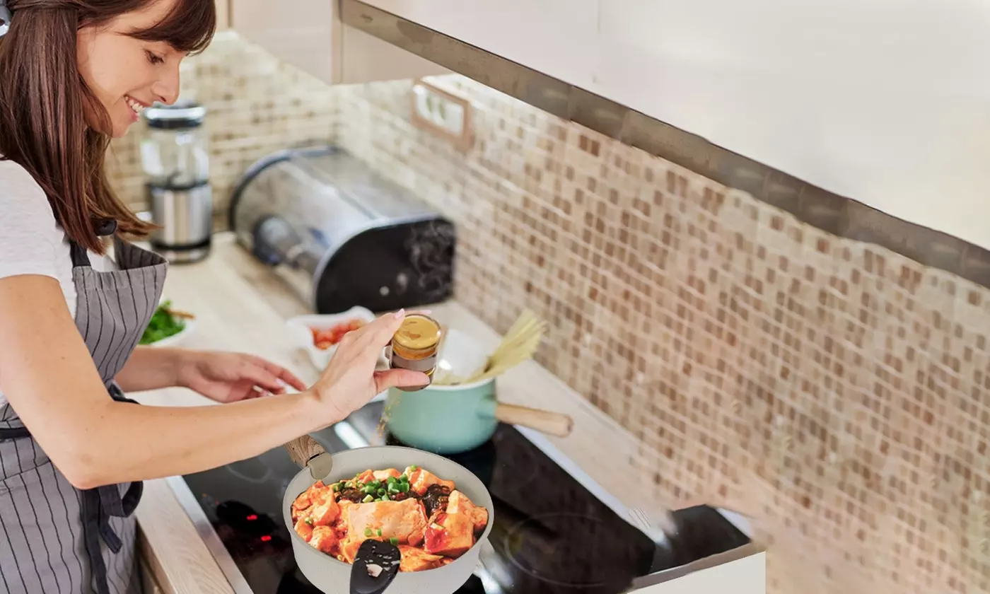 NewHome Non-Stick Granite Cookware Set Induction Kitchen Pots and Pans Sets