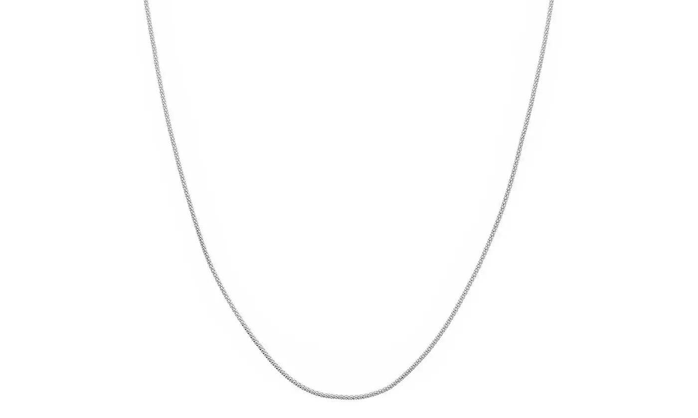 Classic Thin Popcorn Chain Necklace By Paolo Fortelini