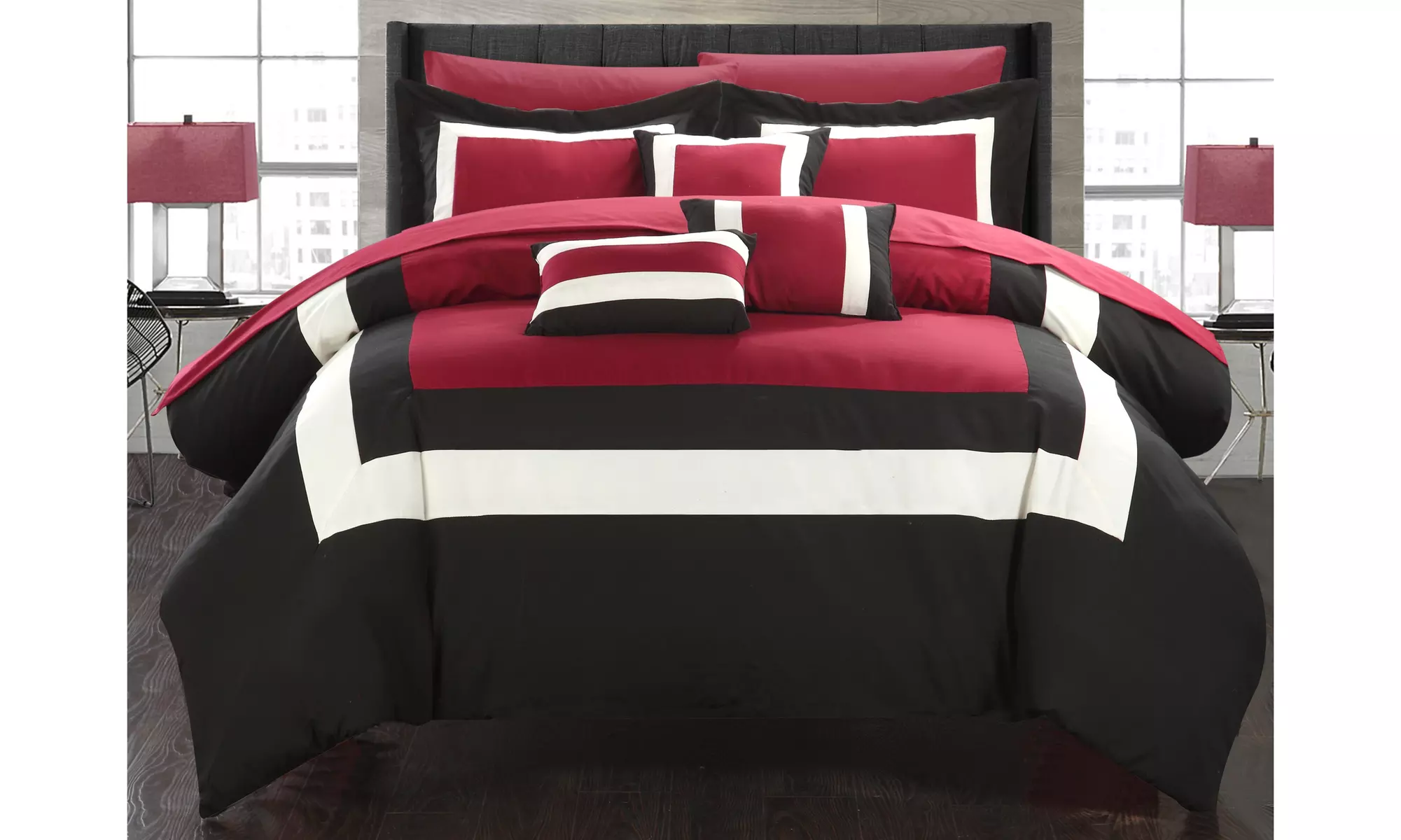 Danny Colorblock Bed-in-a-Bag Comforter Sets (10-Piece) - Primary Image