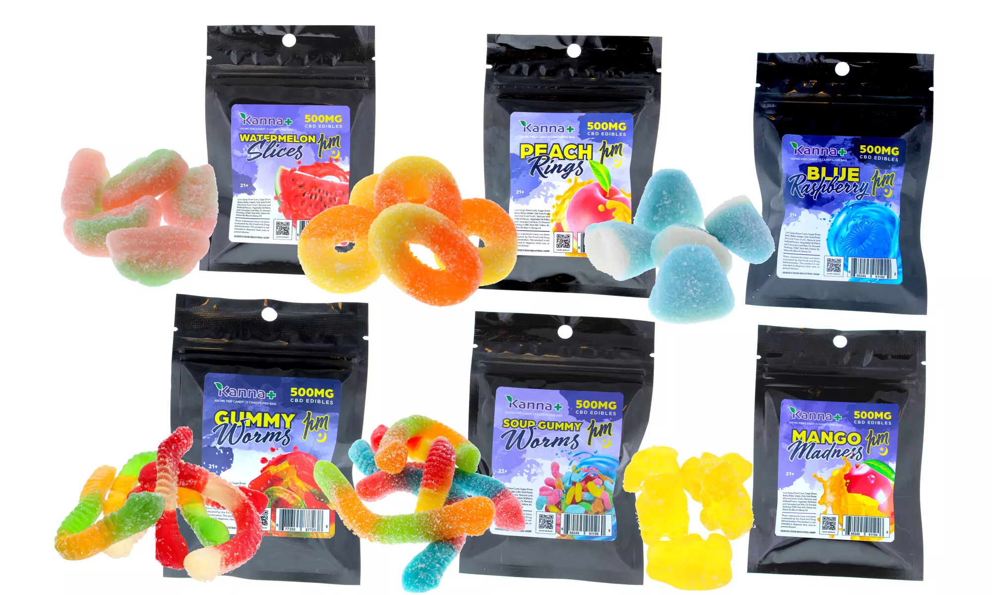 Kanna PM CBD Nighttime Gummies with Melatonin (500mg) - Primary Image