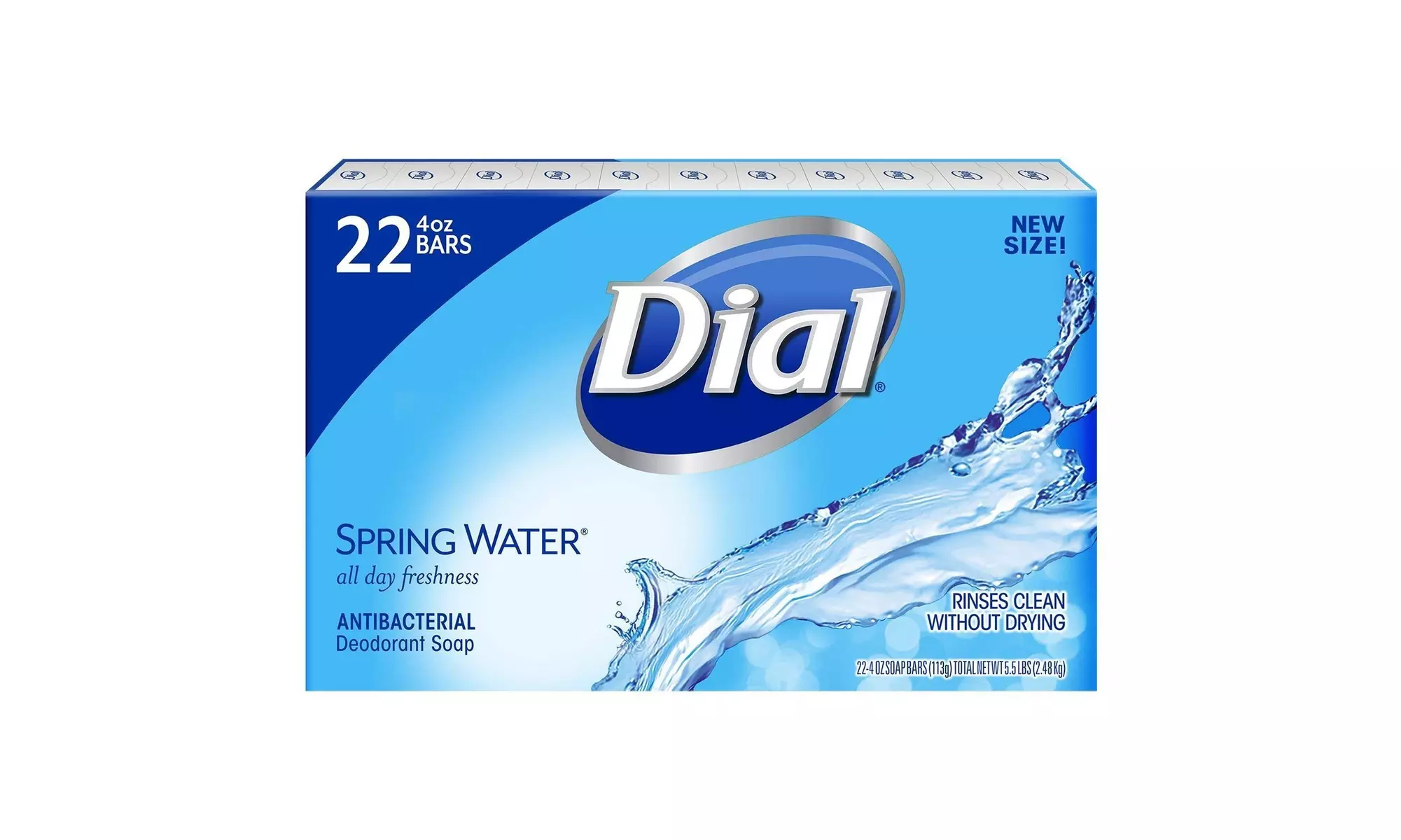 Dial Antibacterial Deodorant Soap 4 ounce Bar 22 Pack (Gold/Spring Water) - Second Medium