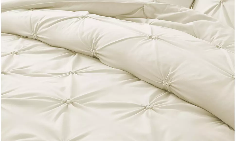 Peace Nest  2-3PC Pintuck Comforter Set