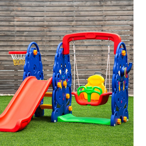 3 in 1 slide swing basketball