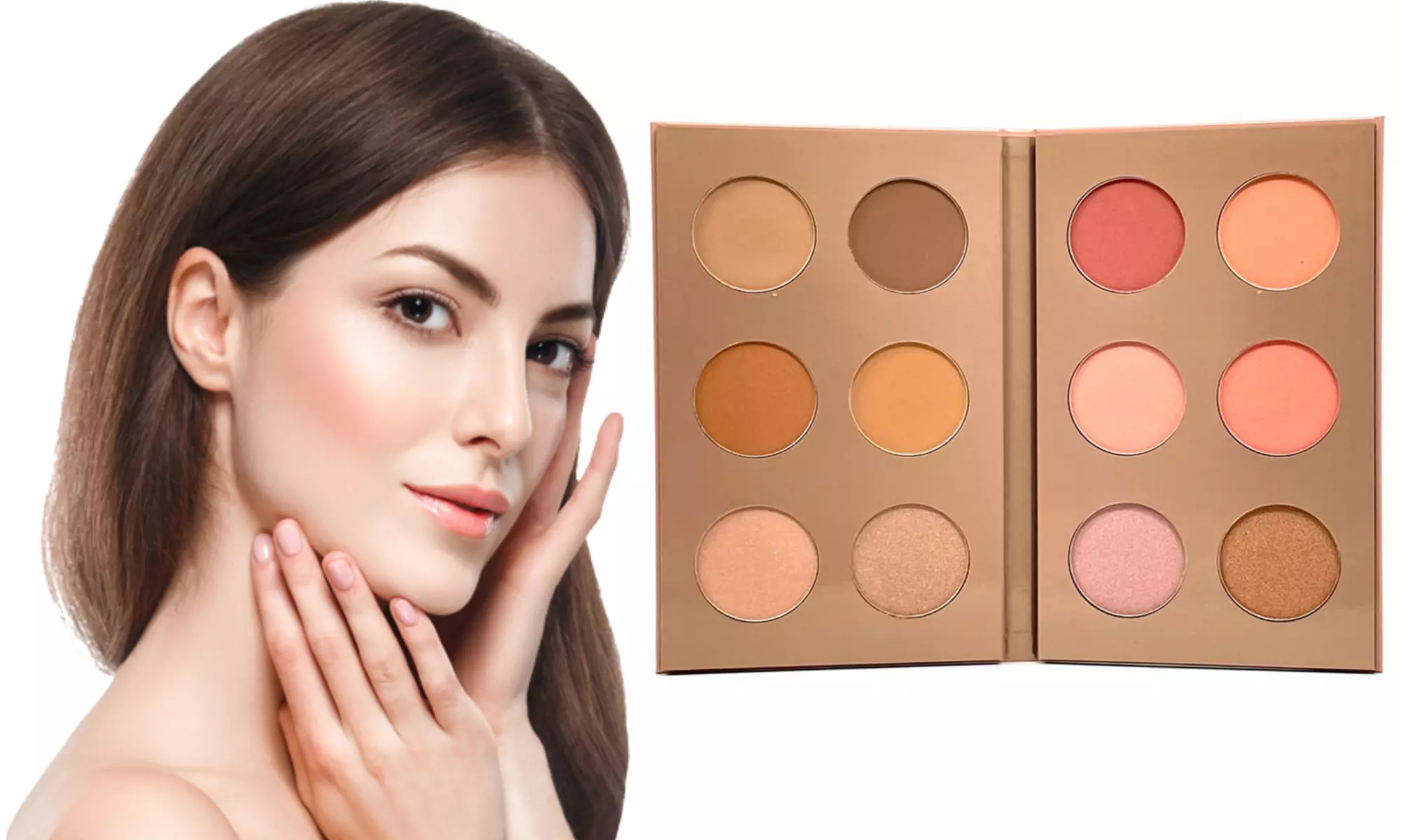  Contour Blush & Highlight Pallet - 12 Colors - Primary Image