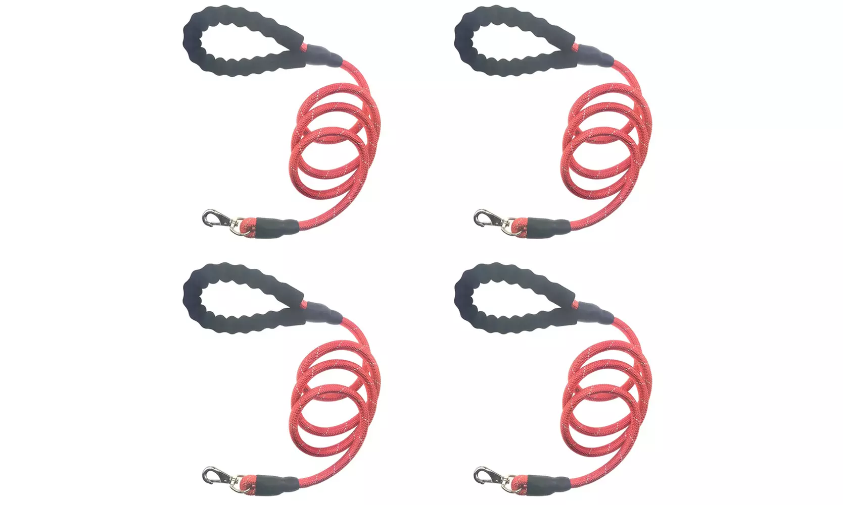 US 2-4 Pcs Heavy Duty Dog Leash Reflective Nylon Comfortable Soft Padded Handle
