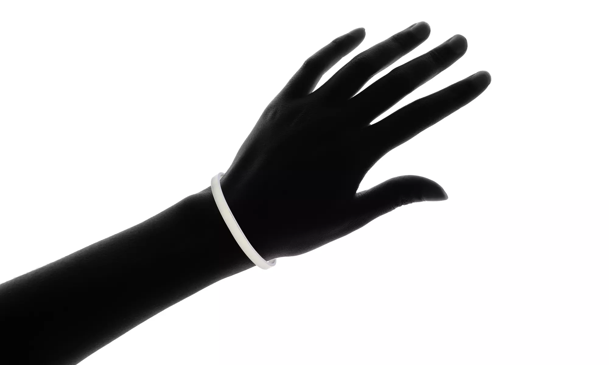Solid Stainless Steel Inspirational 5mm Cuff Bracelet By Pink Box - Primary Image