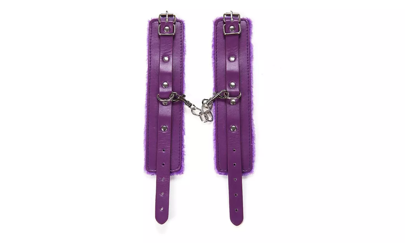 BDSM Leather Handcuffs Up Bondage Restraint Sex Toys