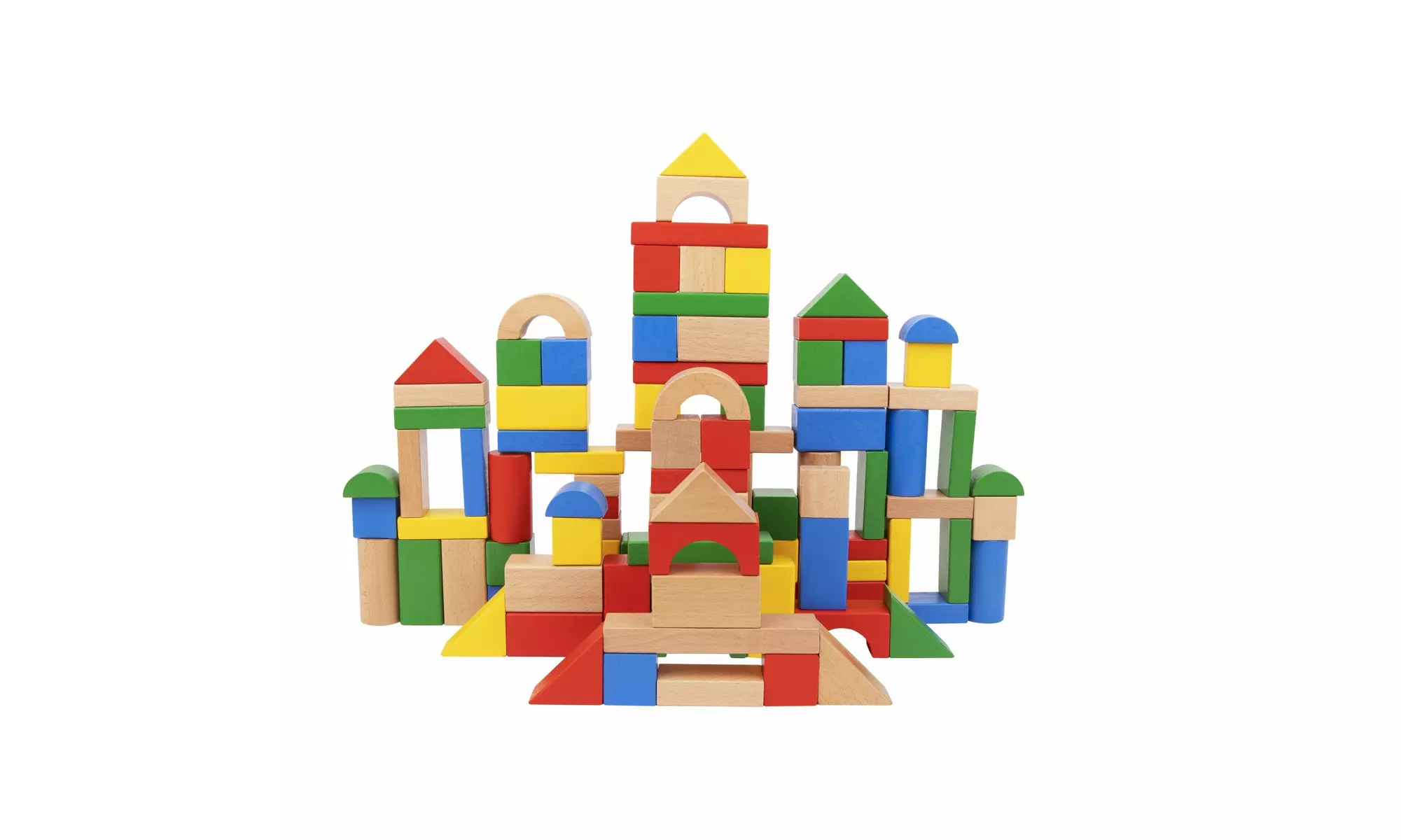 Zummy 3D Wooden Building 100 Blocks
