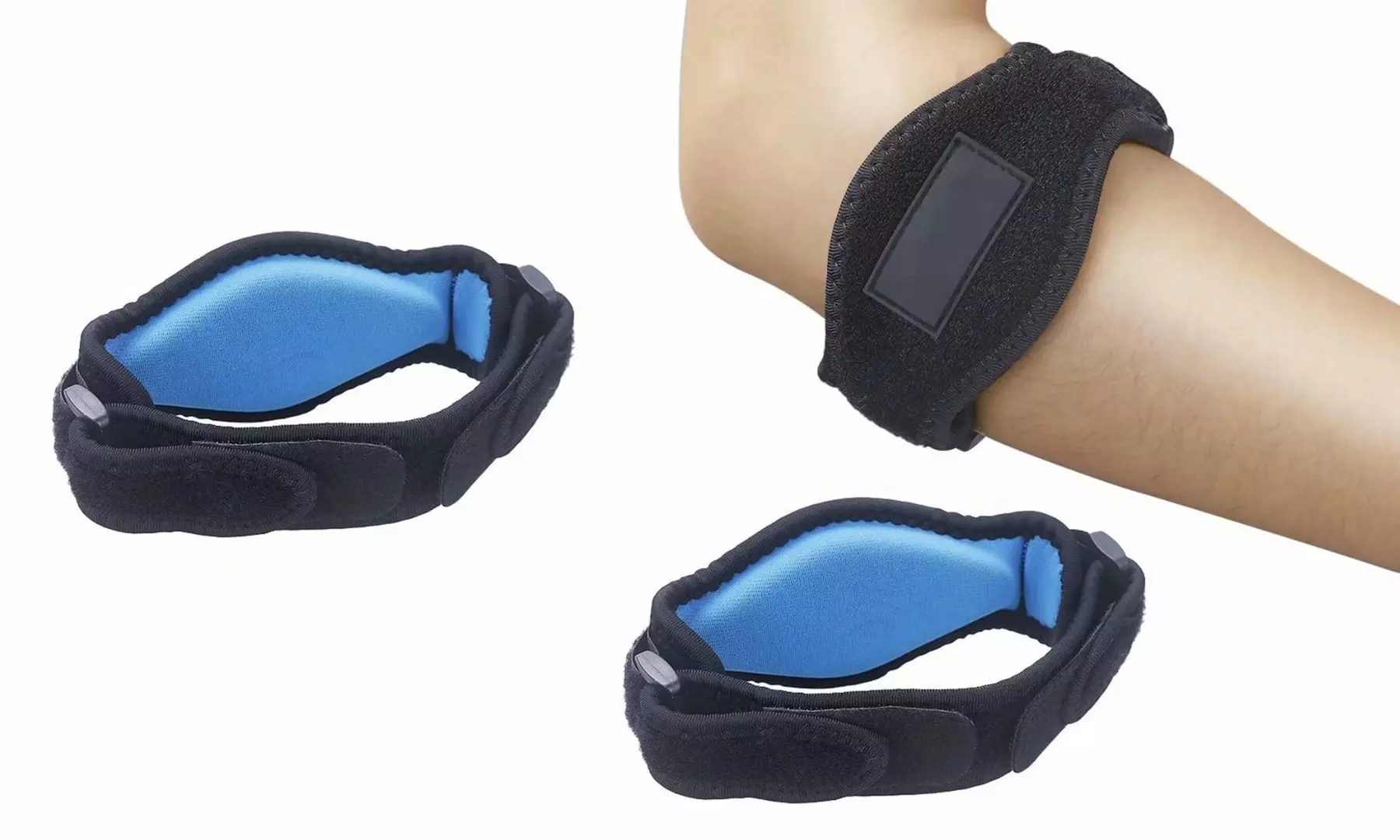 2 Pack Elbow Brace Tennis Elbow Brace Pad Armband Forearm Strap Elbow Support - Primary Image