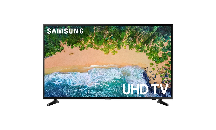 Samsung 50-Inch NU6900 Series 4K LED HDR UHD Smart TV in Black | Groupon