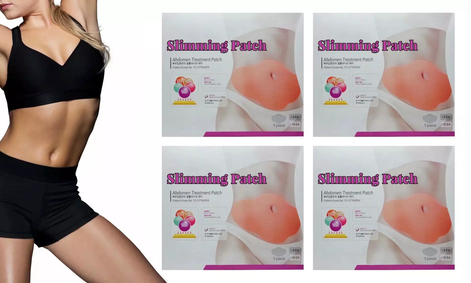 5-50 PCS Fat Burning Slimming Patch Waist Abdominal Fat Weight Loss Patches - Primary Image