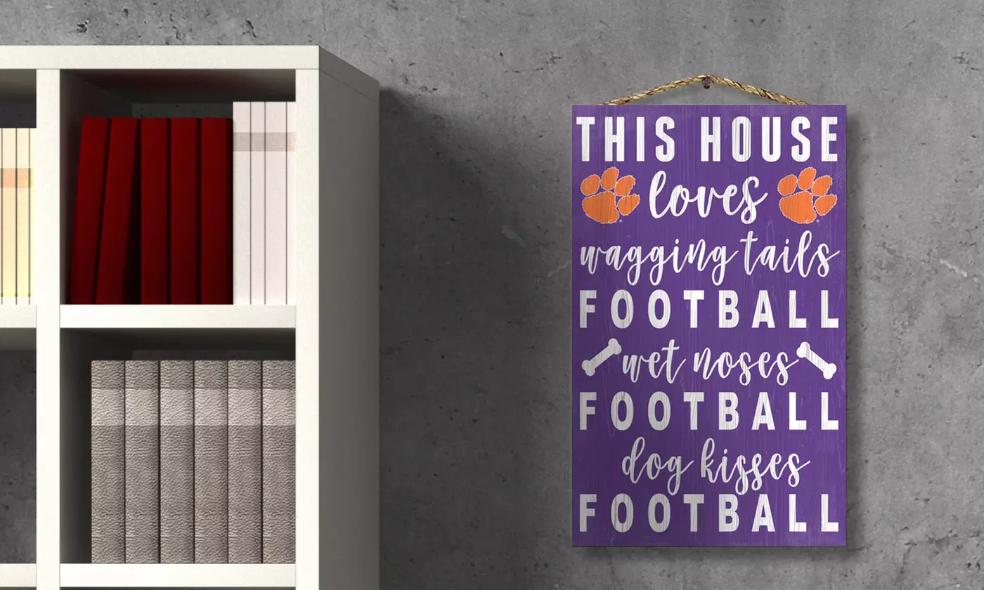 Fan Creations NCAA This House 19" x 11" Dog Sign  - Primary Image