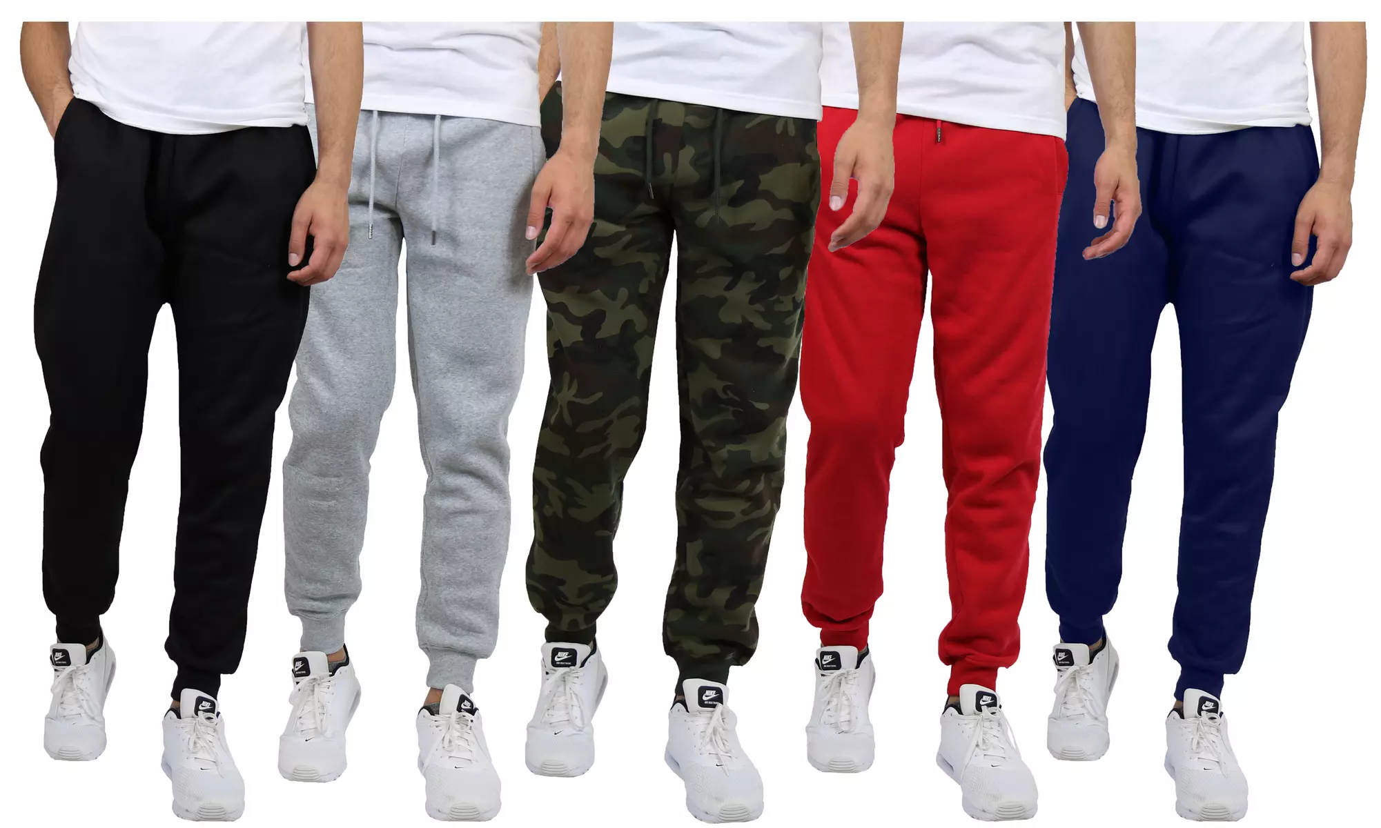 Men's 3XL-5XL Extended Size Classic Fleece Jogger Sweatpants - Primary Image