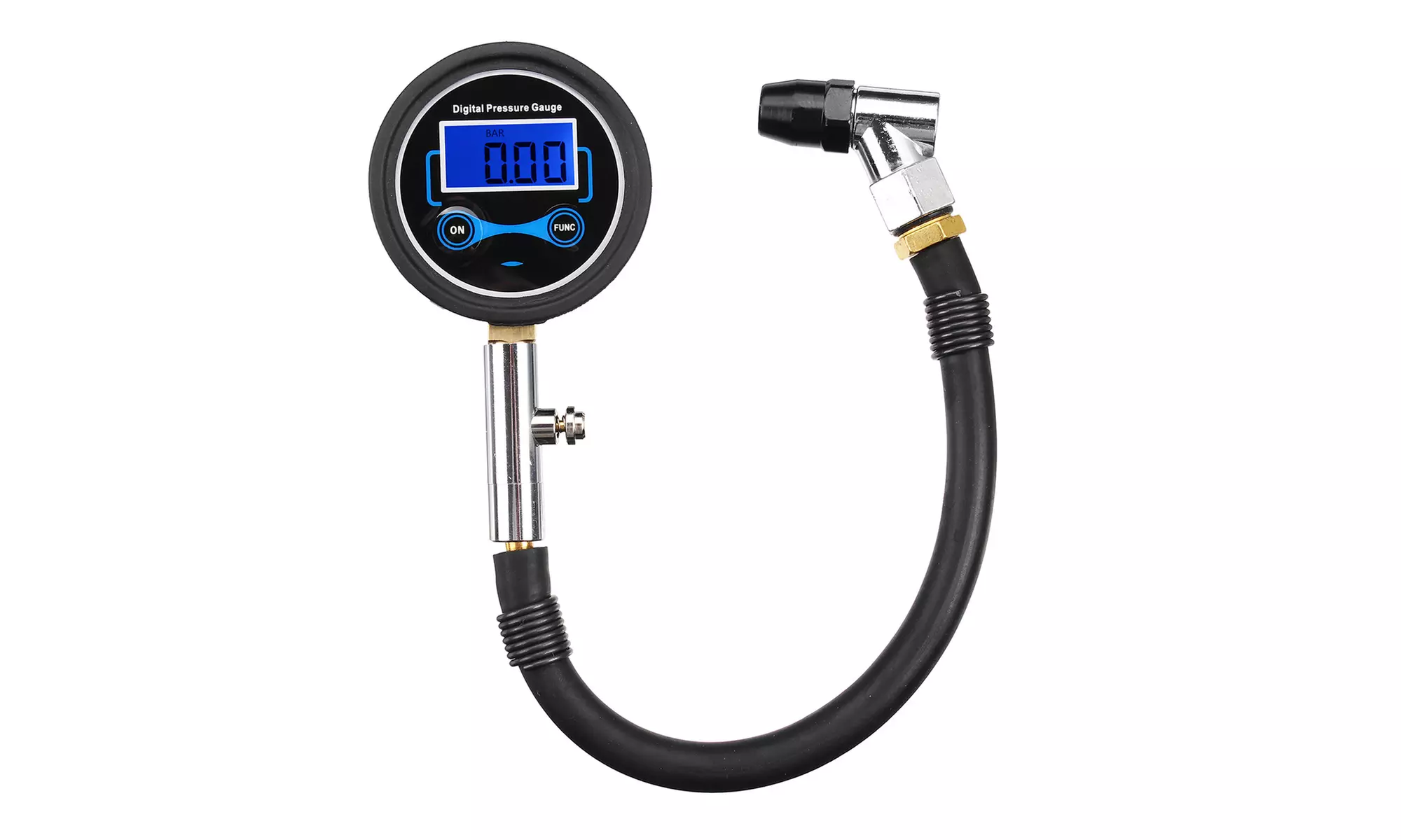 Car Tire Pressure Gauge Motorbike 200 PSI LCD Digital Air Tire Meter Tester - Primary Image