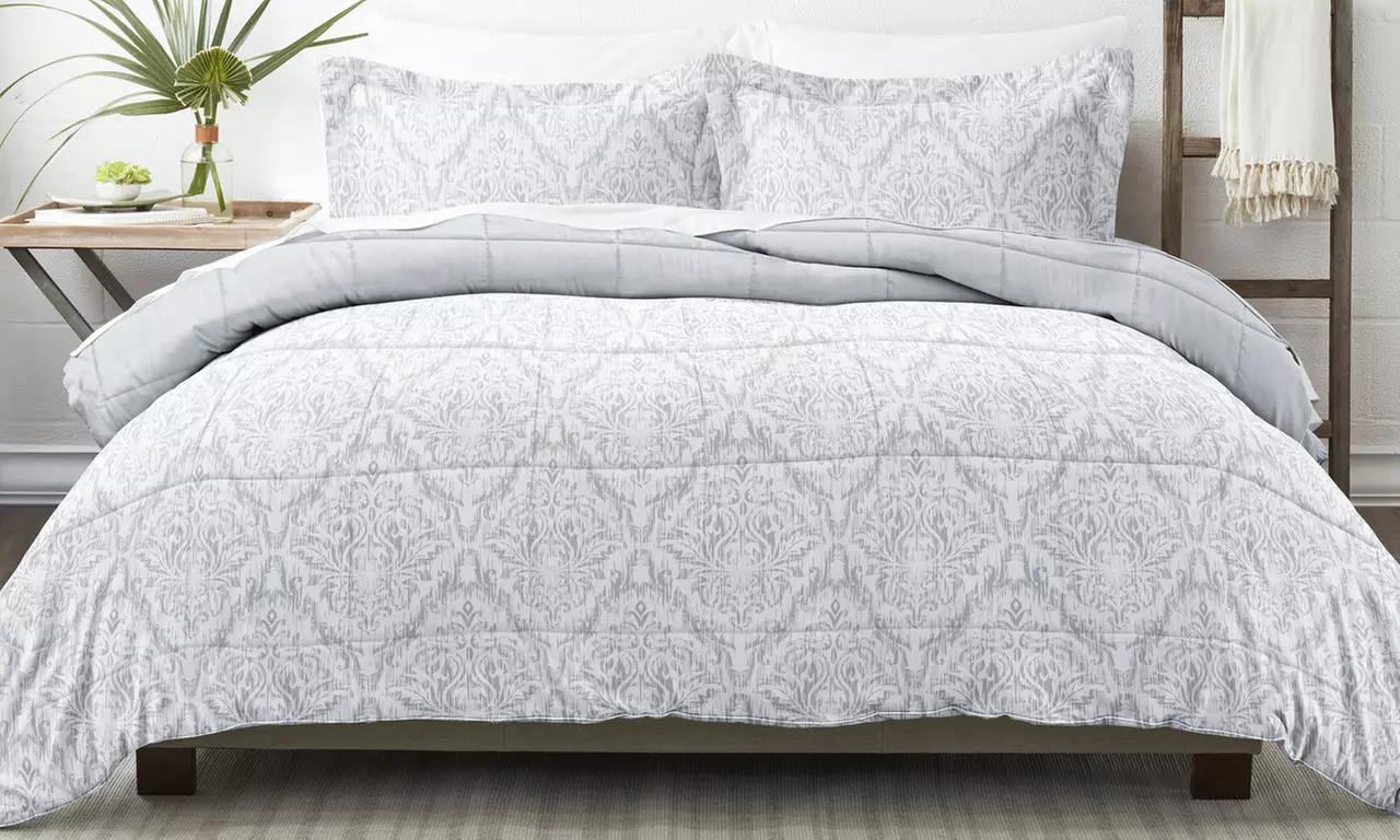 Home Collection Down Alternative Farmhouse Reversible Comforter Set