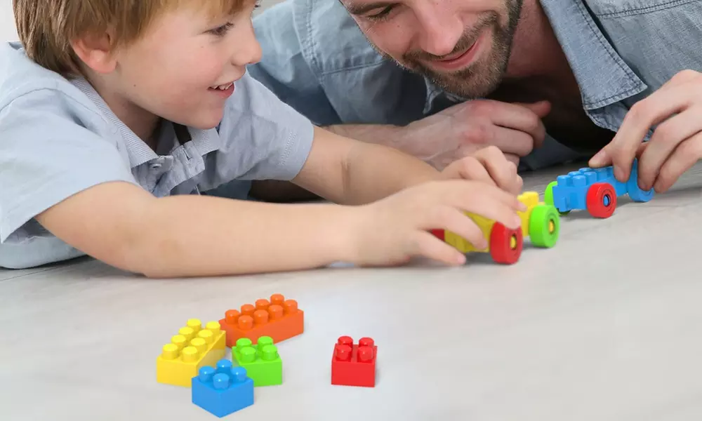 Building Blocks Set with Storage Bag (90-Piece) - Image 4