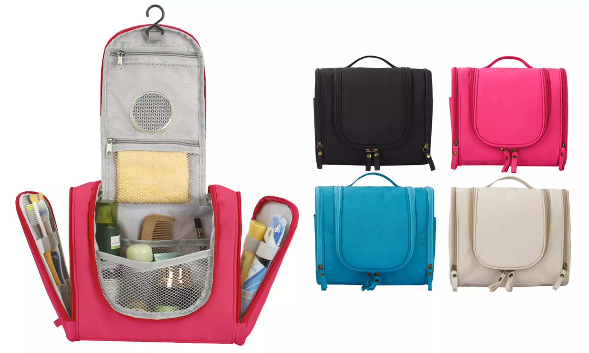 Travel Waterproof Hanging Toiletry and Makeup Bag - Organizer - Primary Image