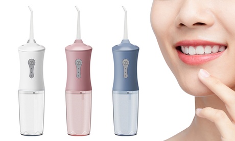 Water Dental Flosser Cordless Rechargeable Oral Irrigator Portable Teeth Cleaner Pink