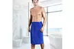Men Bath Towels Fast Drying Wearable Microfiber Towel Shower Wrap Beach Bathrobe - Second Medium