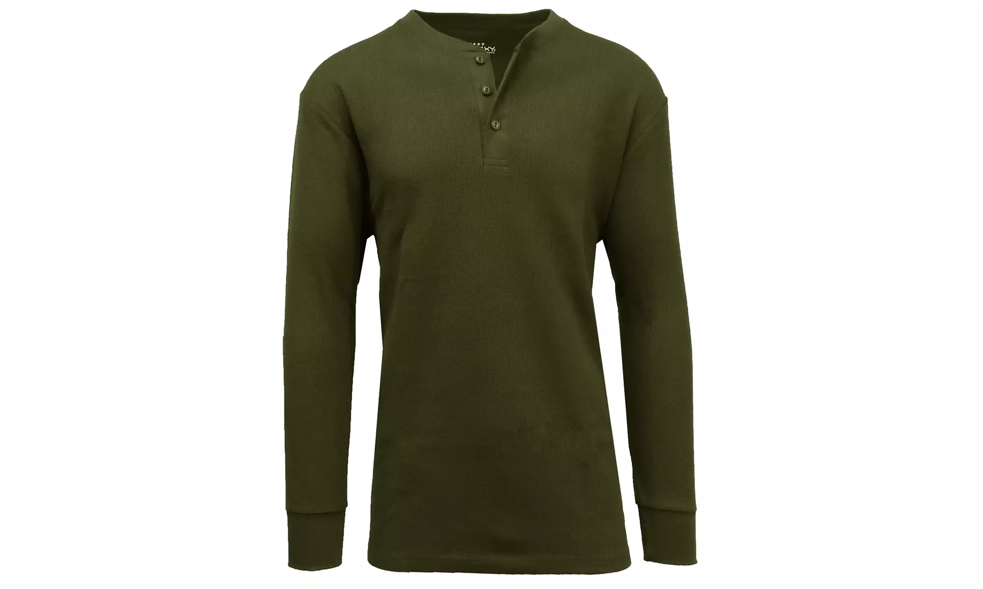 Galaxy By Harvic Men's Regular-Fit Waffle-Knit Henley Thermals (S-5XL)