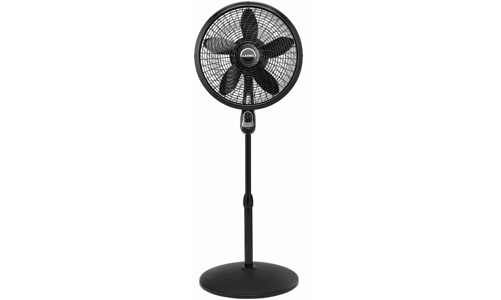 Lasko 18" Cyclone Pedestal Fan with Remote Control in Black - Primary Image