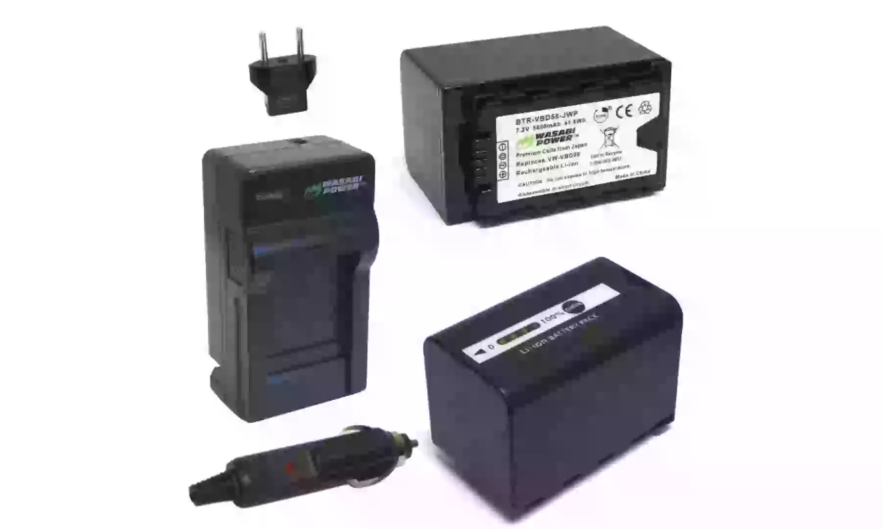 Wasabi Power Battery and Charger Kit (Panasonic VW-VBD58) - Primary Image