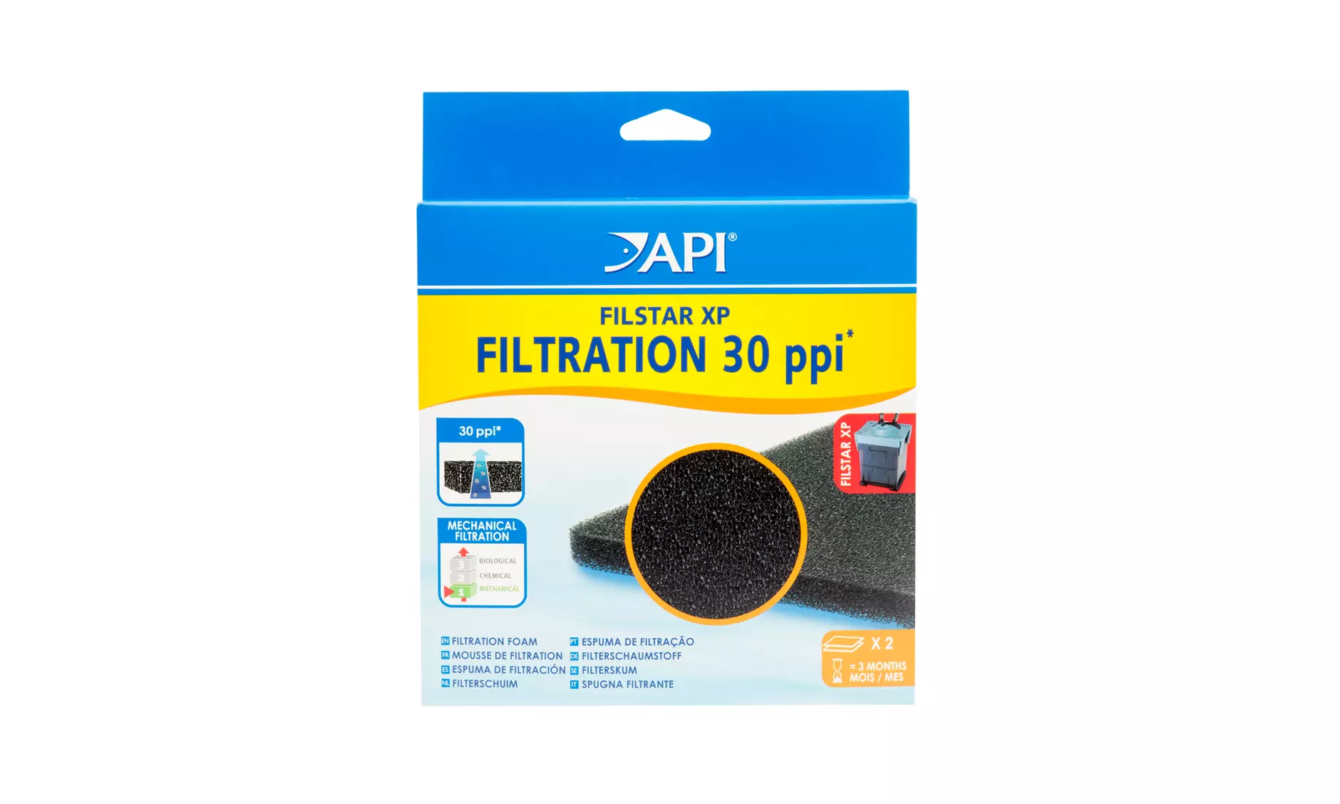 API Filstar Xp 300 Ppi Filtration Foam 2 Count - Primary Image