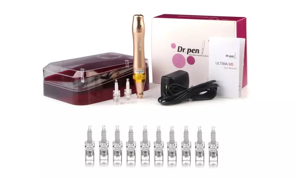 Dr. Pen M5 Derma Pen Rechargeable Microneedle System & 10 Cartridges - Primary Image