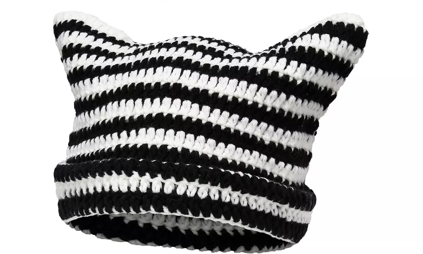 Women's Knitted Cat Ear Beanie Hats
