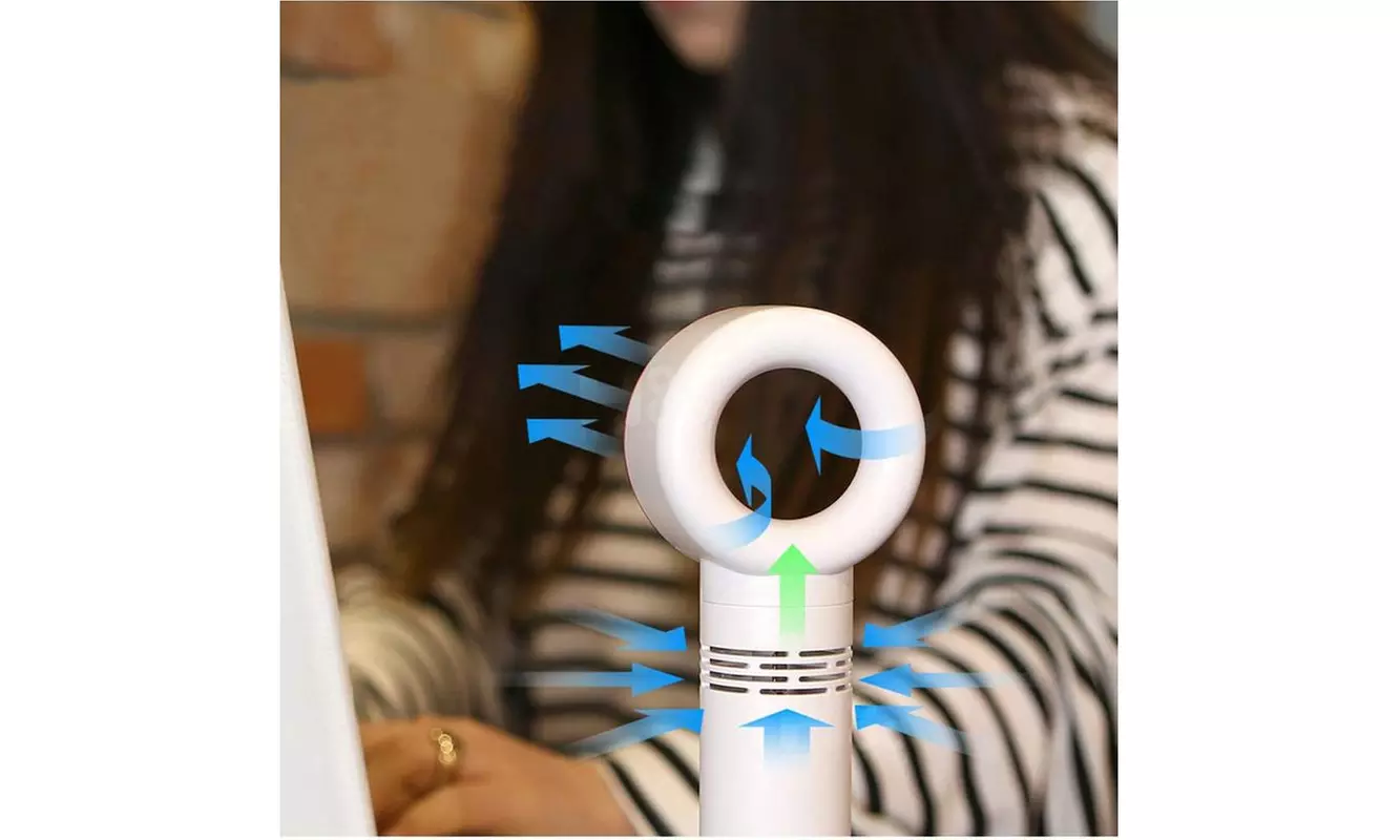 Protable Handheld Cooling Bladeless Fan Rechargeable Desktop Bladeless Fan - Second Medium