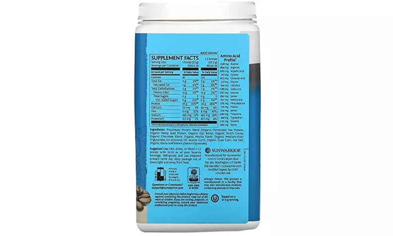 Sunwarrior Warrior Blend, Mocha, 750gm - Second Medium