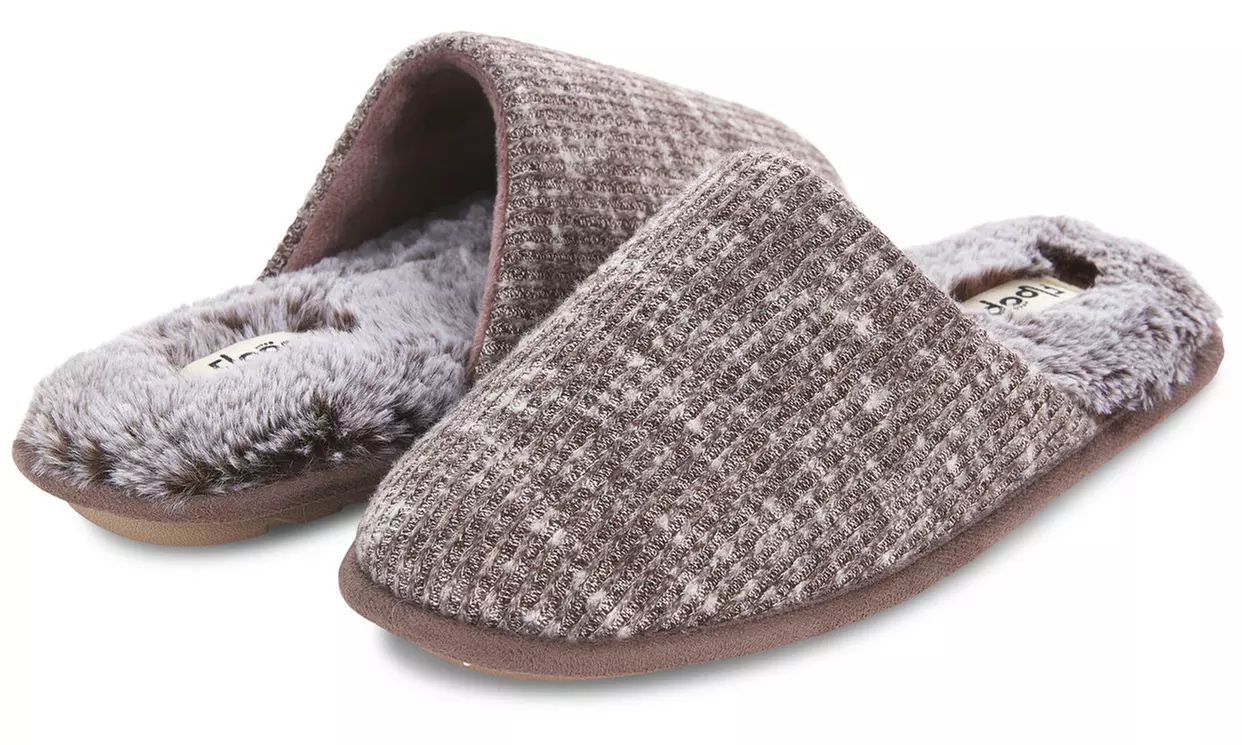 Floopi Women's Aurora Knit Scuff Slippers