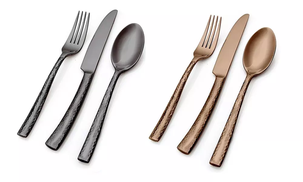 Hampton Forge Essenstahl Paris Titan Hammered Flatware Set (20-Piece) - Primary Image