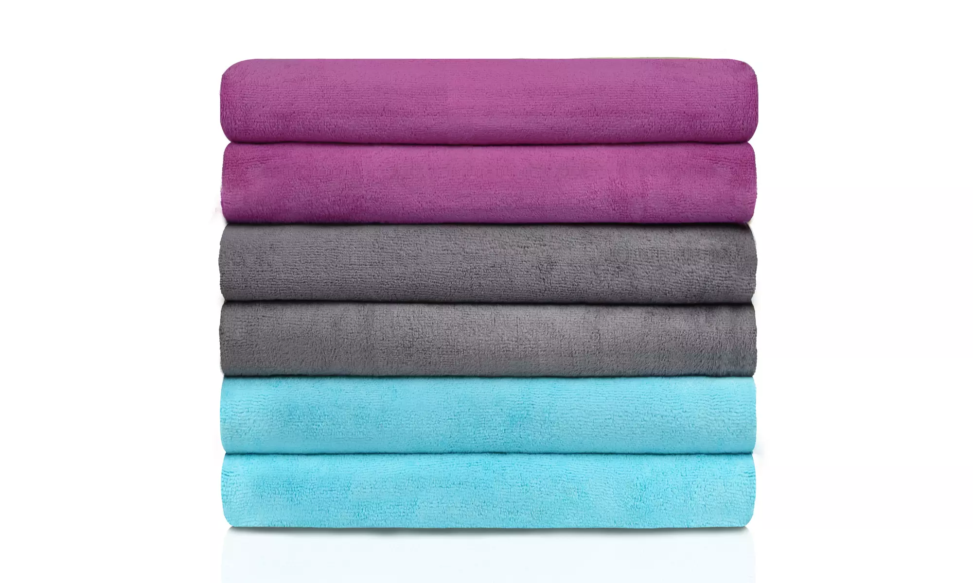 6 Pieces Microfiber Bath Towel Set(27" x 55")