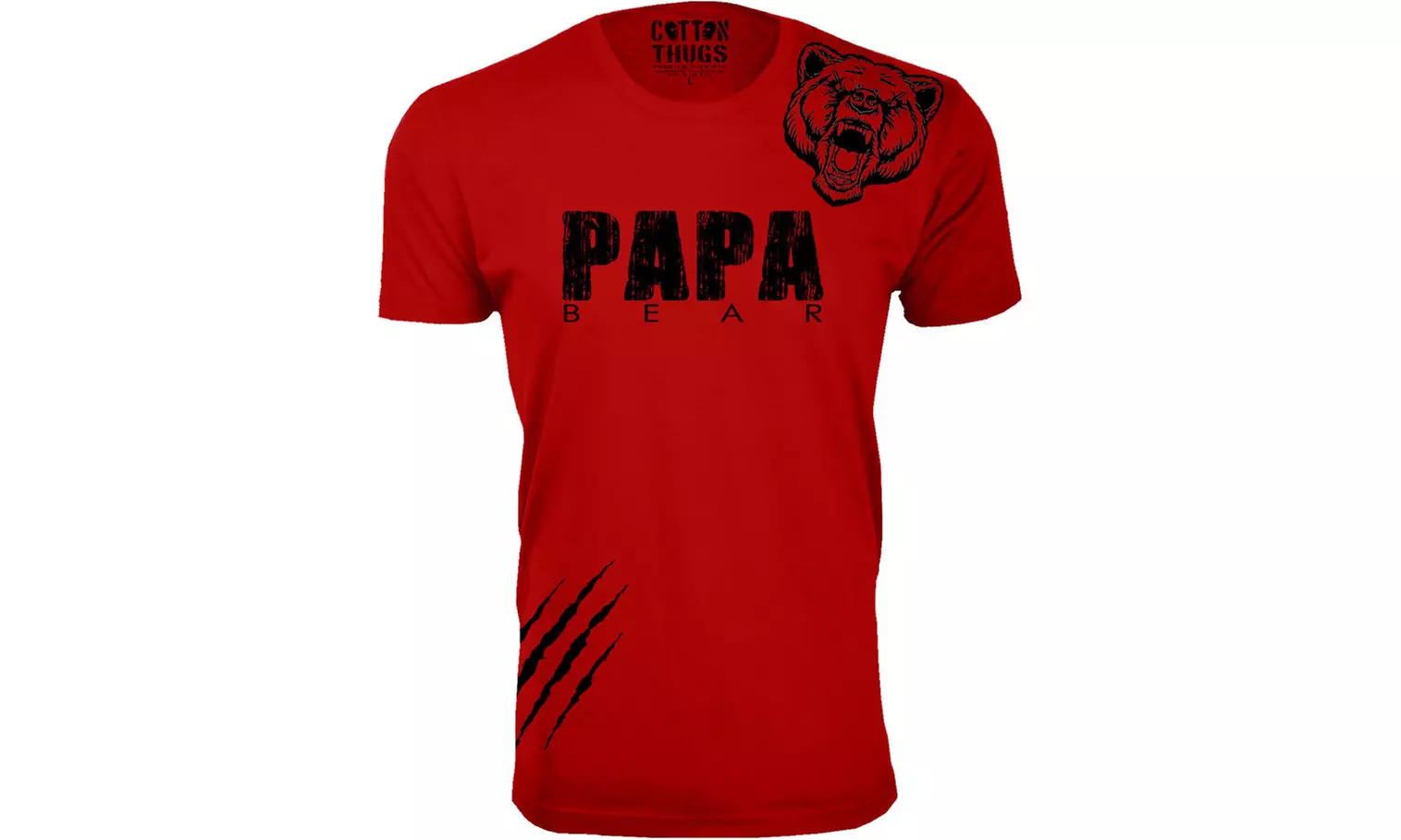 Men’s Papa Bear T-Shirt – Graphic Shoulder, Laid-Back Style