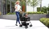 iMounTEK Four-Wheel Pet Stroller with Removable Pet Carrier Bag