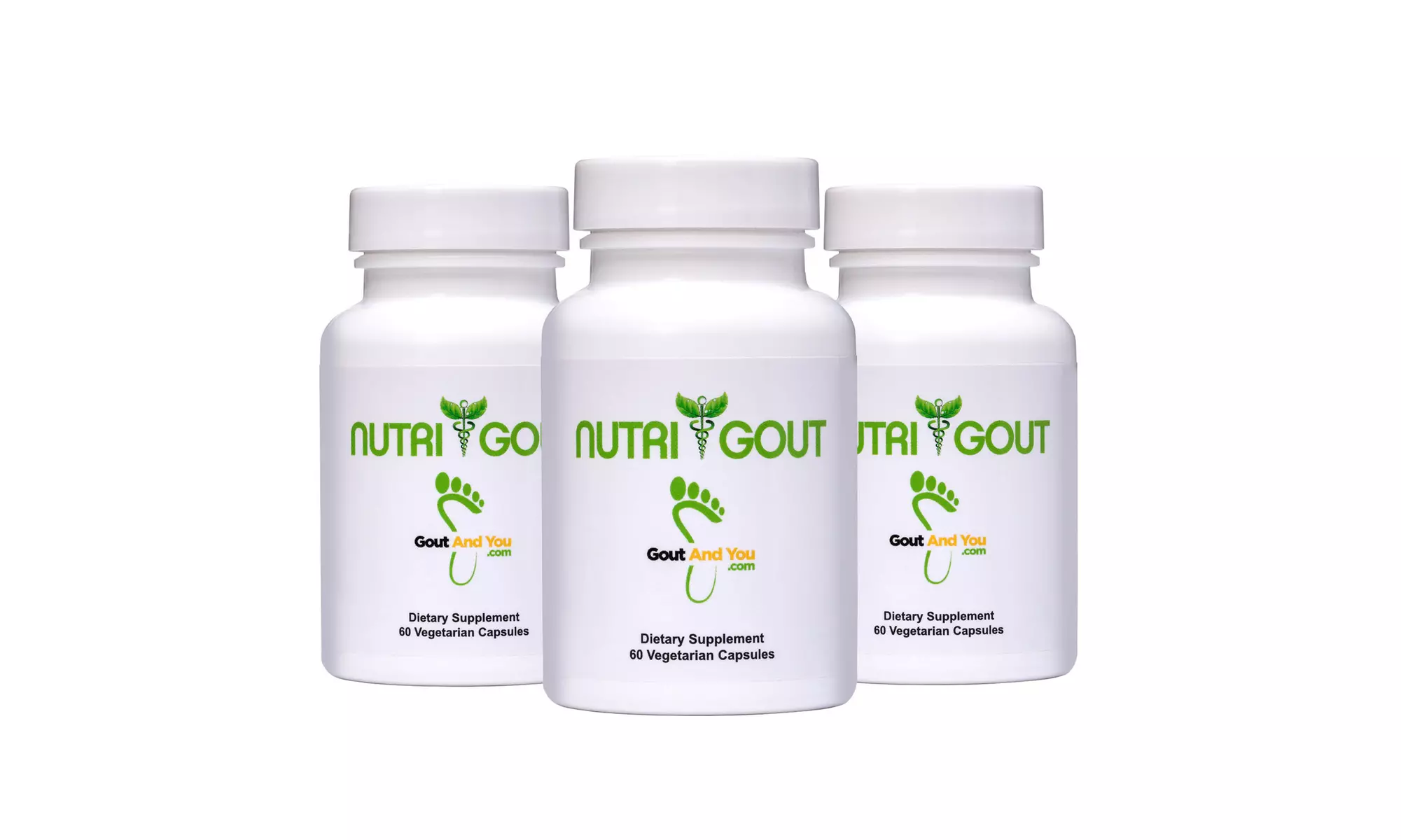 New Advanced 3 Bottles NutriGout Uric Acid Lowering and Gout Supplement  - Primary Image