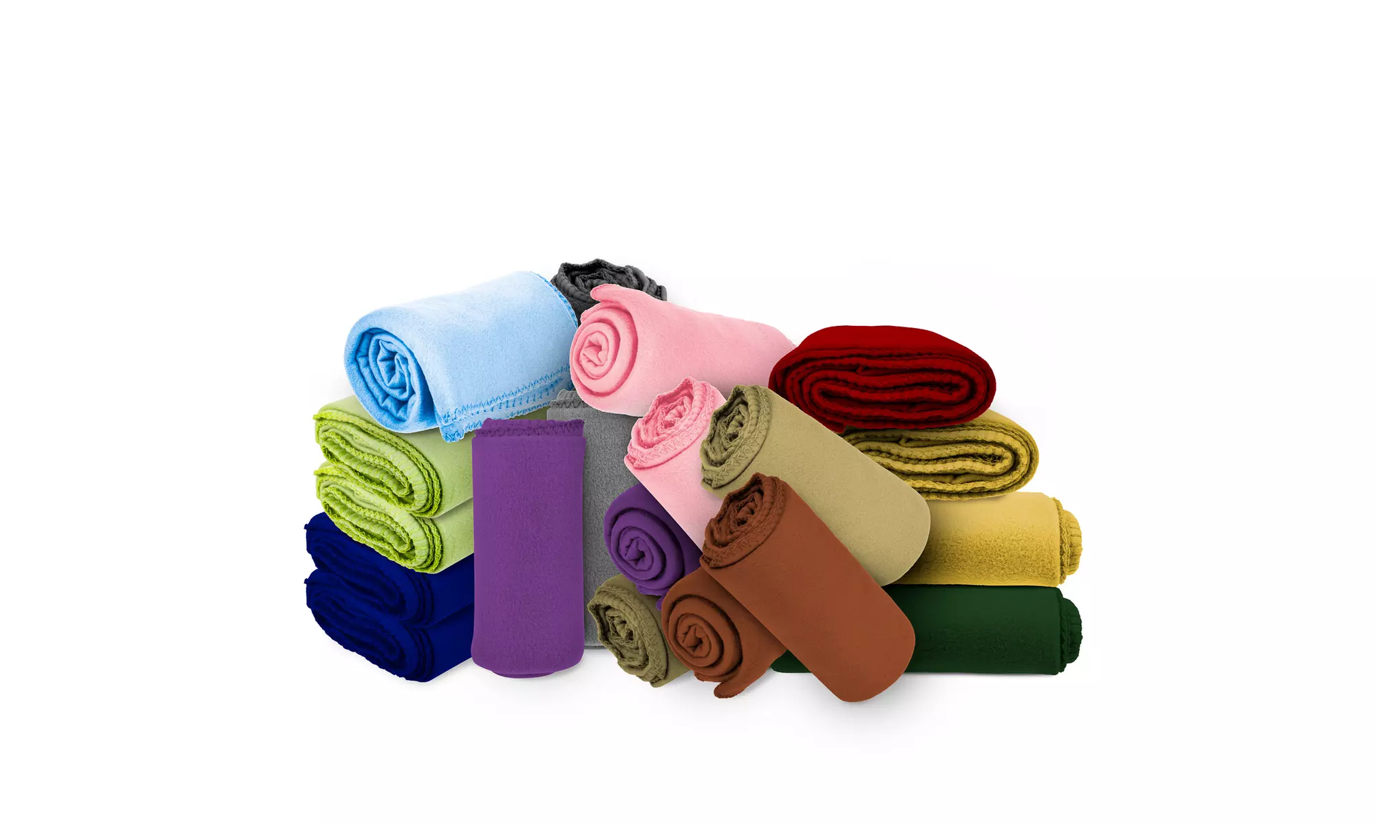 Cozy Lightweight Fleece Throw Blankets (1-, 2-, 4- or 24-Pack) - Primary Image