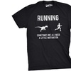 Image 4: Mens Running Motivation Raptor Chase T Shirt Funny Dinosaur Tee Nerdy Graphic