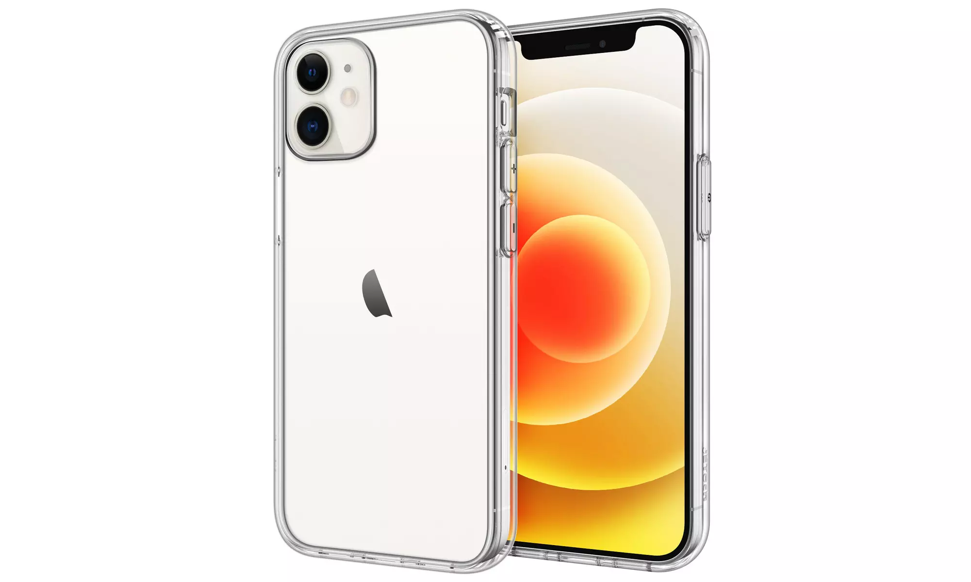 JETech Case for iPhone 12/12 Pro 6.1-Inch Shockproof Bumper Cover Clear Back