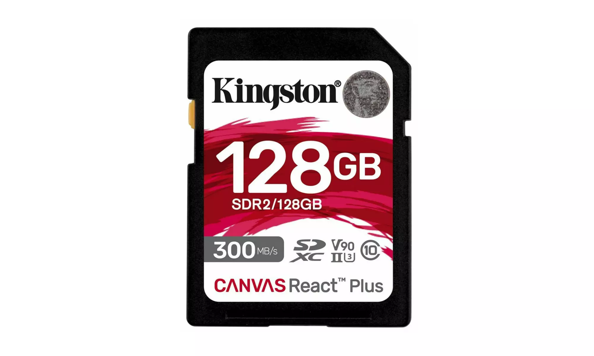 Kingston Canvas React Plus 128GB U3 V90 SDXC UHS-II SD Card and Card Reader - Second Medium