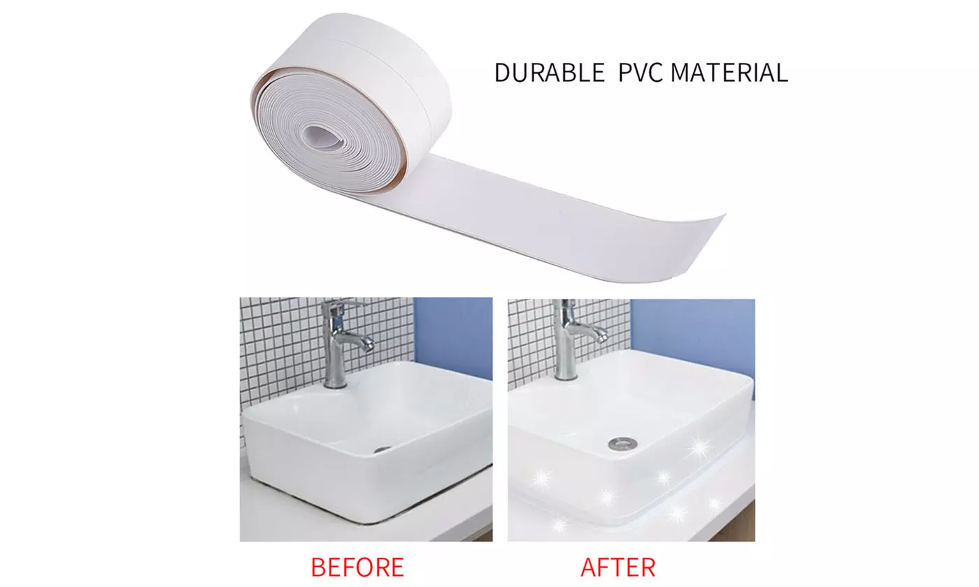 PVC Self Adhesive Caulking Sealing Tape for Kitchen Sink Toilet Bathroom