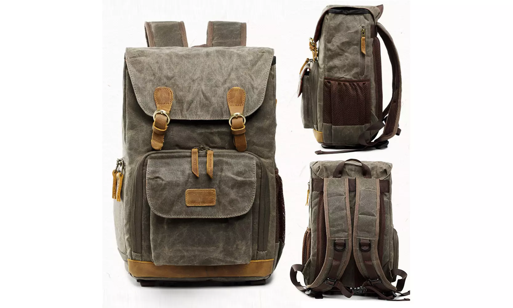 Hot Premium Vintage Photography Backpack Waterproof Photography Canvas Bag  DZT - Primary Image