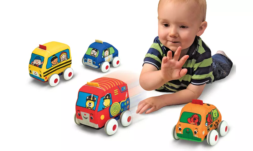 Melissa & Doug Pull-Back-and-Go Toy Vehicles (Set of 4) - Primary Image