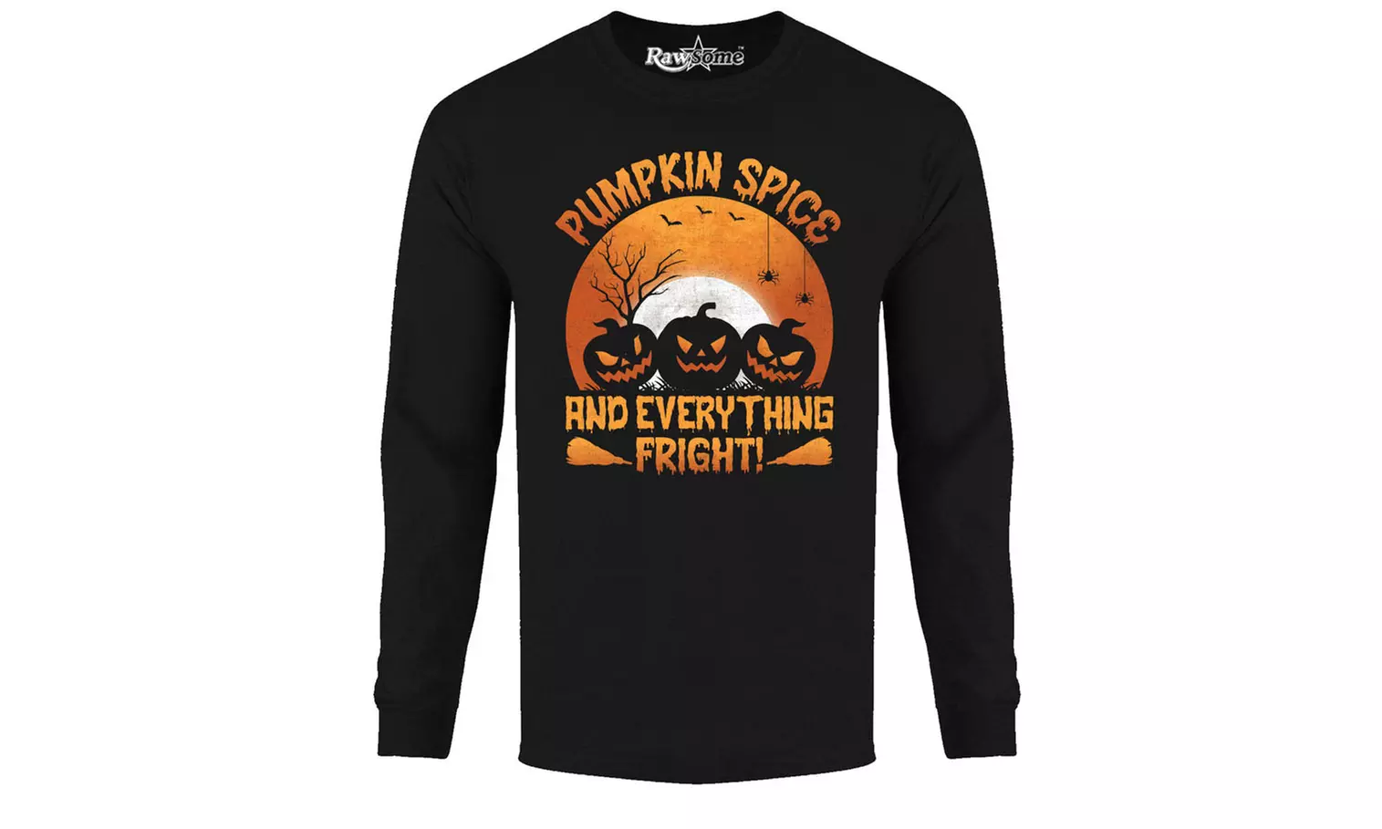 Men Creepy Scary Halloween Long Sleeve Shirt (S-2XL)