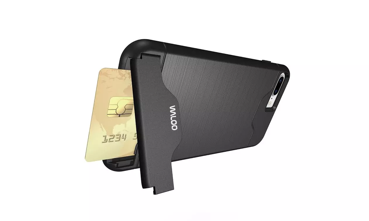 Waloo Brushed Kickstand Case for iPhones 