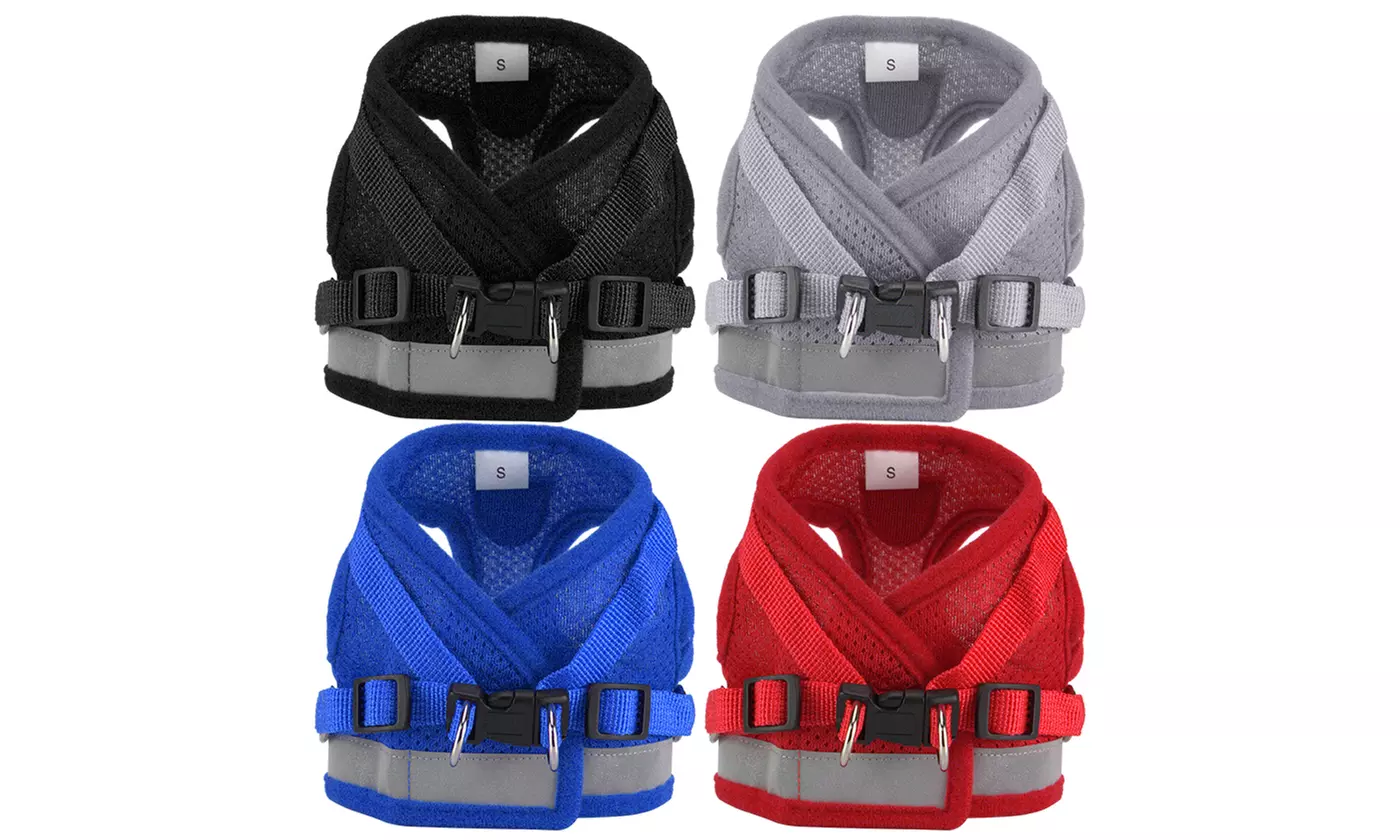 No-Pull Hand Strap Dog Cat Vest With Dog Leash Pet Collar Adjustable Harness